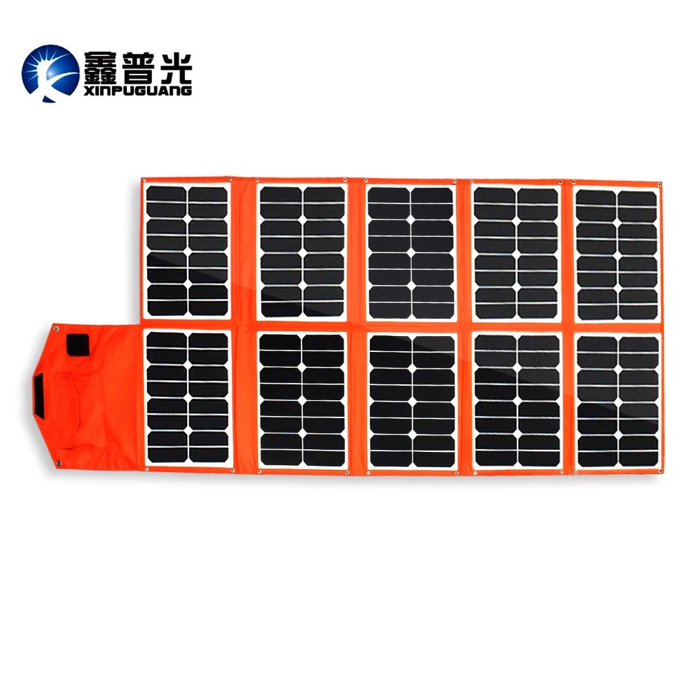 

150W soalr charger foldable PV module Portable Solar Panel Solar Battery Charger USB DC output for Phone Pad computer