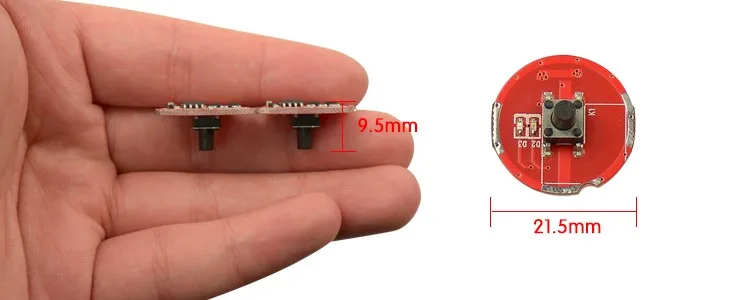 20 мм лампы фар драйвер 4,2 В 3,7 В светодиодный USB свет велосипеда Водитель Мотоцикла схема DIY (упаковка из 20 штук)