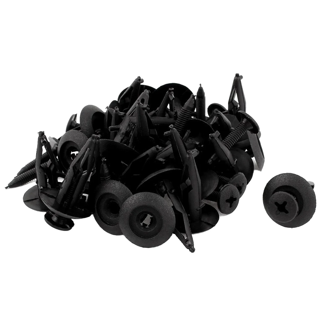 Promotion! 25Pcs Plastic Rivets Fastener Car Bumper Push Clips 32mm