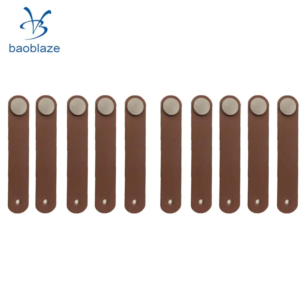 10x Cabinet Handles Handmade Leather Dresser Drawer Knobs Pulls Door Handle Kitchen Pulls Knob