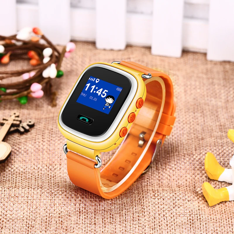 

Fashion Children's Smart Watch 2018 New LBS Tracker Support SIM Card Mobile Phone Call Large One-button Alarm SOS Smart Watch