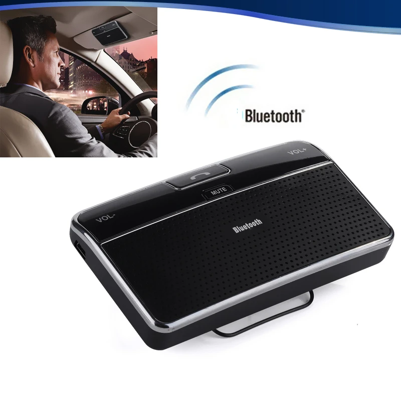 Universal Bluetooth Car 4.0 EDR In Car Speakerphone Sun Visor Handsfree Car Kit Music Receiver