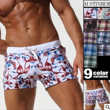 Pocket Swiwmear Boxer мужские шорты для плавания красочные сексуальные шорты мужские трусы Одежда для бассейна бикини пуш-ап 2018