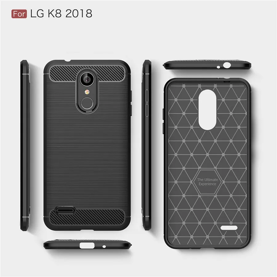 TRISEOLY 5 0 &quotдля LG K8 (2018)/K9 чехол из углеродного волокна матовый ТПУ резиновый для