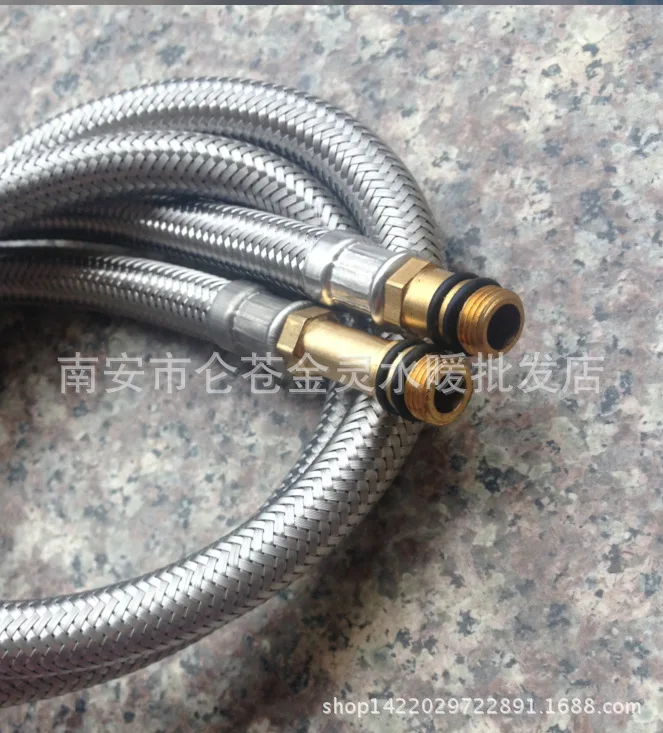 Full copper single hole hot and cold basin faucet, shower faucet wash basin mixer faucet + pressurized square shower head + tube