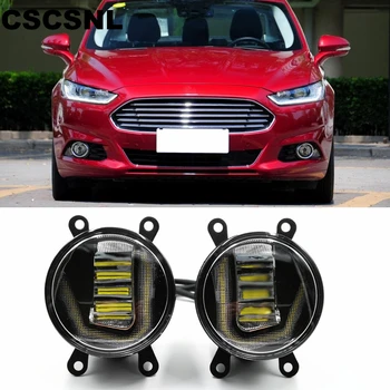 

3-IN-1 Functions Auto LED DRL Daytime Running Light Car Projector Fog Lamp with yellow signal For Ford Fusion Mondeo 2013-2016