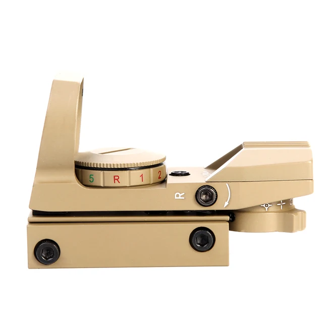 Visor de punto rojo reflejo 4 retícula alcance táctico 20mm Rail Gun Riflescope holográfico colimador mirilla caza óptica Rifle alcance - Imagen 4