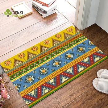 

Dearhouse Indian Ethnic Pattern Doormats For Entrance Way Bathroom Accessories Set Boot Shoes Scraper Machine Washable Floor