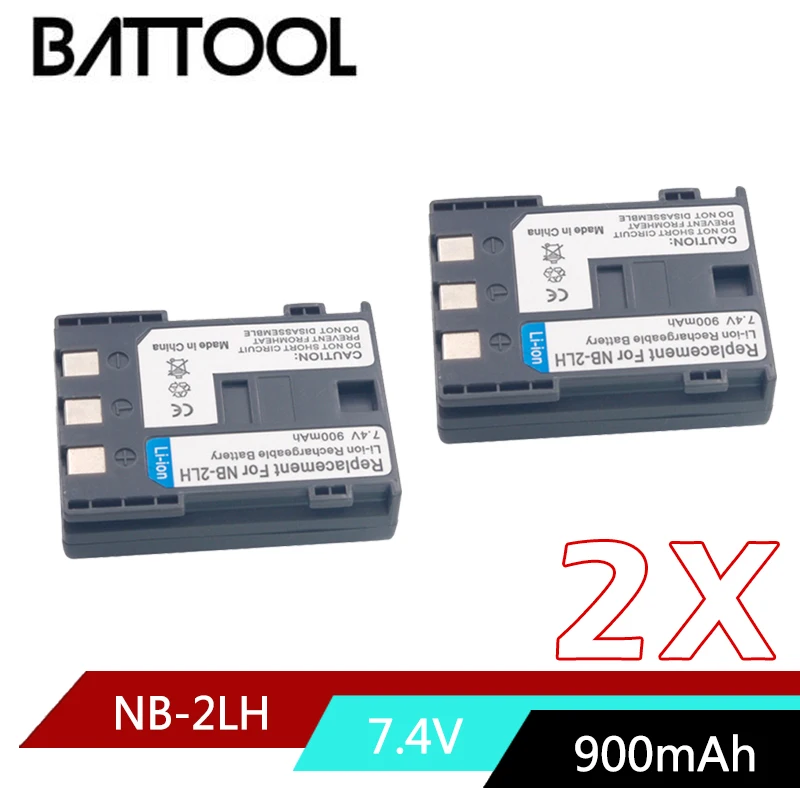 2X NB 2L NB2L 2LH литий ионная аккумуляторная батарея для CANON 350D 400D G7 G9 S30 S40 EOS PowerShot S70 Optura