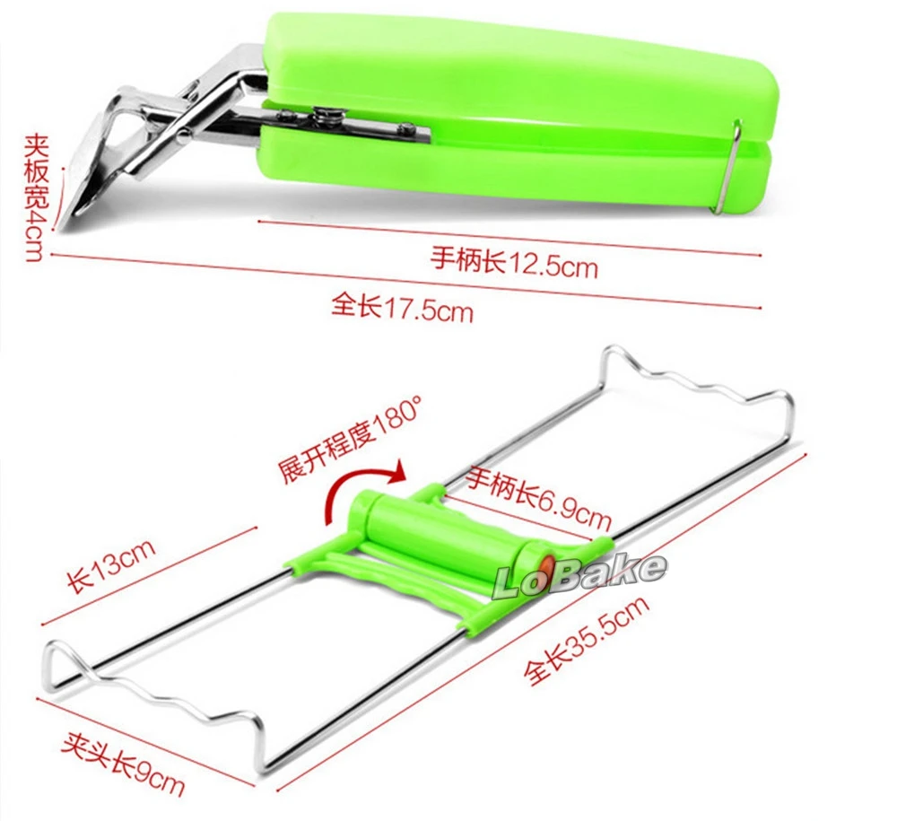 2 шт/комплект) из нержавеющей стали с защитой от перегрева Прихватки чаша, сковорода лоток фиксатор для горшка зажимы с пластиковой ручкой для кухонной утвари