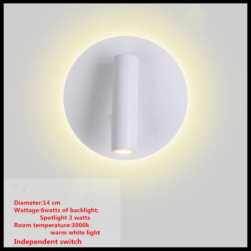 

Creative wall lamp bedside bedroom stylish decorative personality hotel wall with switch reading lamps