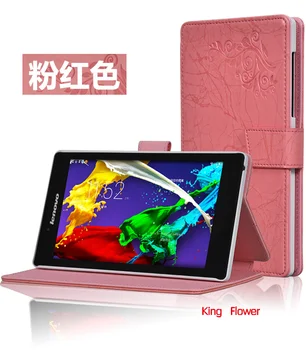 

New Luxury Folio Stand Fashion Print Leather Case Cover For Lenovo Tab 2 A7-30TC/ Tab 2A7-30HC free 3 gifts