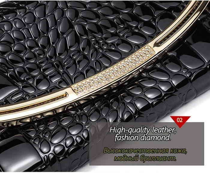 Fashion Genuine Leather Wallet Women Luxury Alligator Design Gold Leather Female Purse Clutch Bag Lady Wallets Long Wallet