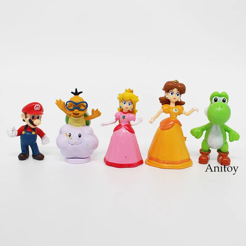 Wholesale Retail Free Shipping Plastic Super Mario Bros PVC Action figures Toys Dolls 18pcs/set KT3863