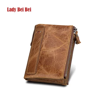 

Lady Beibei Wallet Men Portfel Cartera Mujer Cow Leather Wallet Small Purse Billetera Hombre Card Holders Coin Purse Hot Sale
