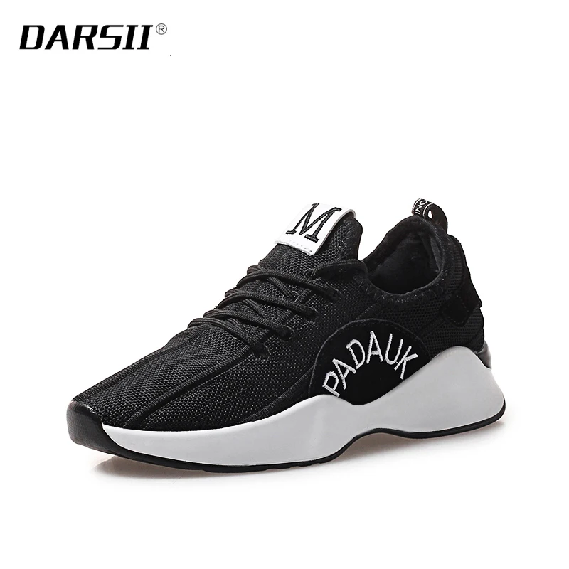 

Beauty Trendy Increased Sneakers Women Breathable Casual Slip on Shoes for Women Running Flat Shoes Zapatos De Mujer Black White