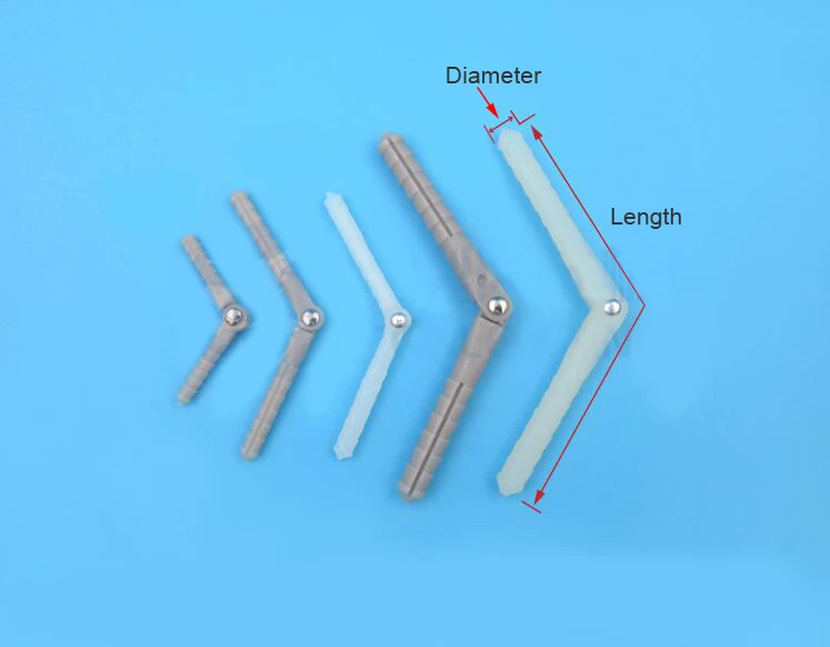 20 Pcs Needle Hinge Plastic Hinge Stick Spare Parts For DIY RC Airplane