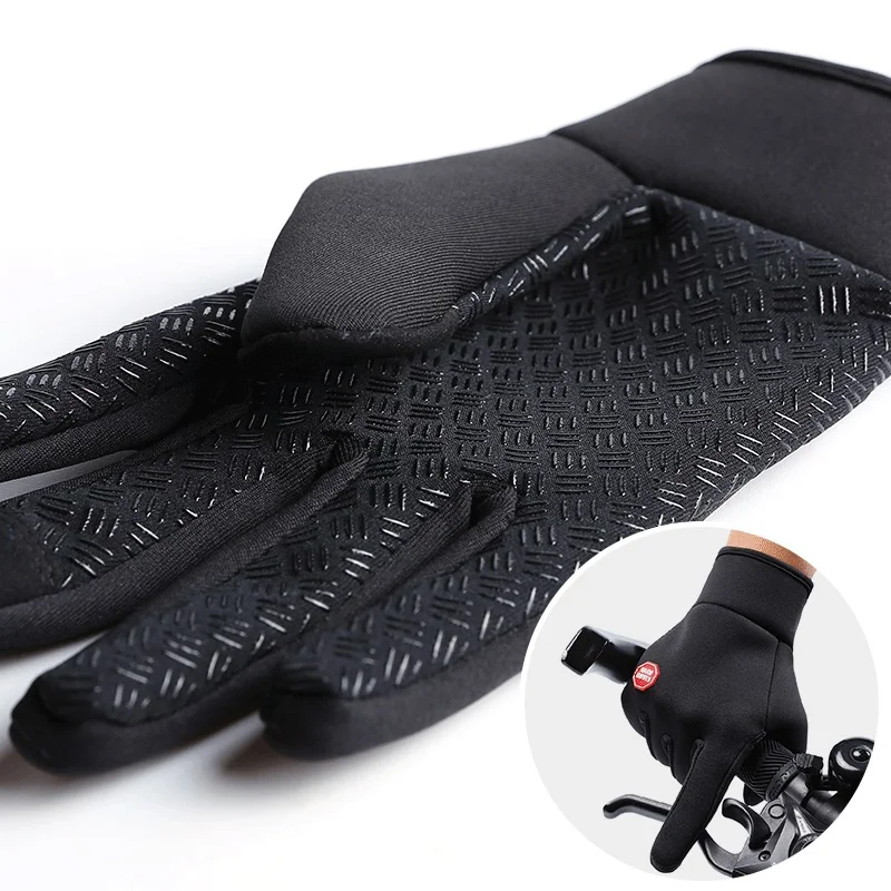 Катание на лыжах перчатки Водонепроницаемый флисовая ветрозащитная Термальность Сенсорный экран Спорт на открытом воздухе Велосипеды сноуборд перчатки унисекс