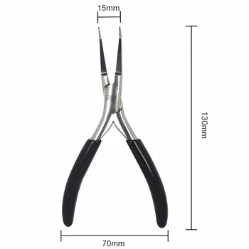 

Hot 1PK-27 Precision Stainless Steel Pliers Bent Nose Plier With Smooth Jaw/Bent Handle Long Nose Pliers