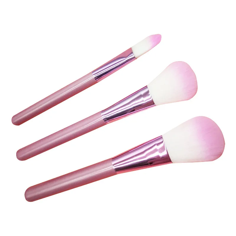 Pink Soft Face Makeup Brushes Tool Set Cosmetic Professional Eyeshadow Powder Best Beauty Make Up Brushes Bag roll 15pc Blending 09 (8)