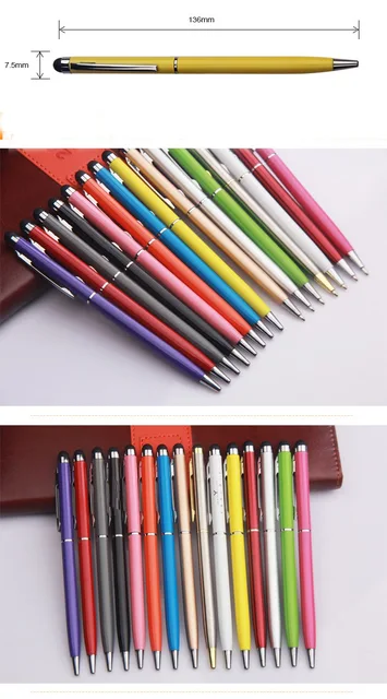 60pcs kawaii ballpoint pen metal stylus touch pens for school office  writing supplies fashion girls gift cute korean stationery - AliExpress