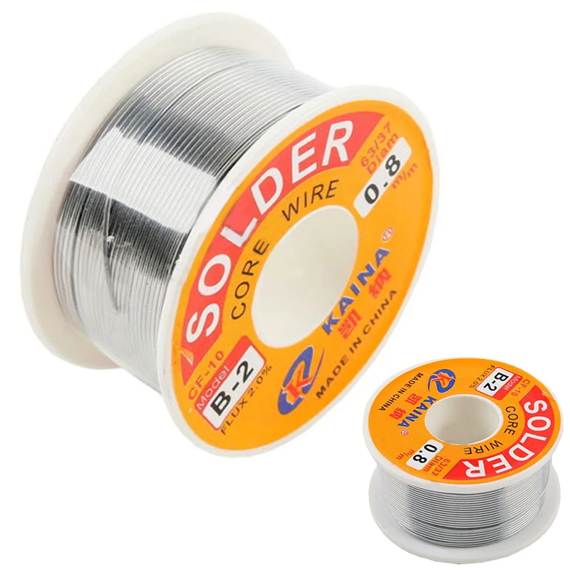 High Quality 63/37 Rosin Core Welding Flux 2% Tin Lead Solder Iron Wire Reel 0.8mm/1.0mm 50g/100g