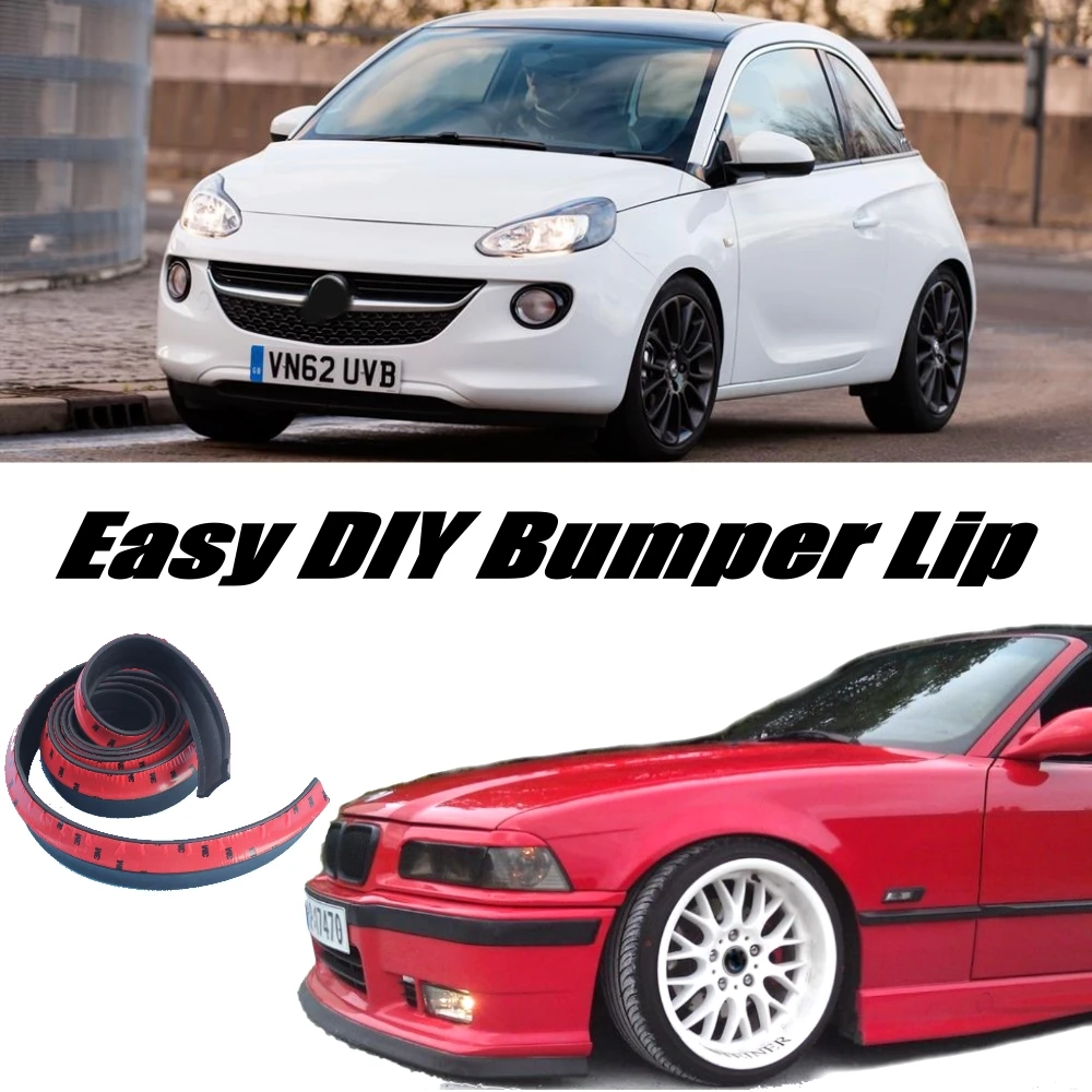 NOVOVISU Bumper Lip Deflector Lips For Vauxhall Adam 2012~2015 Front Spoiler Skirt For Car Tuning Body Kit Strip Splitter