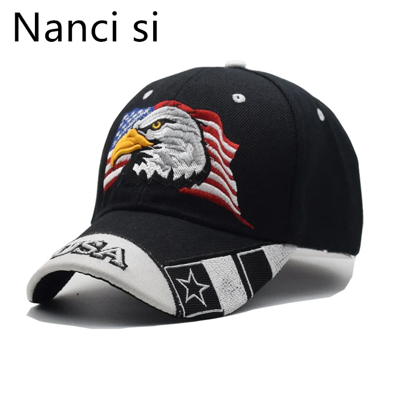 Бейсболка с вышивкой «Орел», Черная кепка с флагом США, бейсболка Snapback, кепка, Повседневные Головные уборы для мужчин и женщин, 2019|hat fitted|hats for mendad hat | АлиЭкспресс