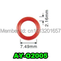 1000 шт. Универсальный комплект для ремонта топливной форсунки viton oring ASNU08C/GB3-100 для bos ch EV1 oem#0280150(AY-O2012F