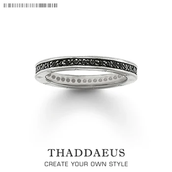 

Single Row Black Ring,Europe Style Glam Fashion Good Jewerly For Women,2017 Gift In 925 Sterling Silver,Super Deals