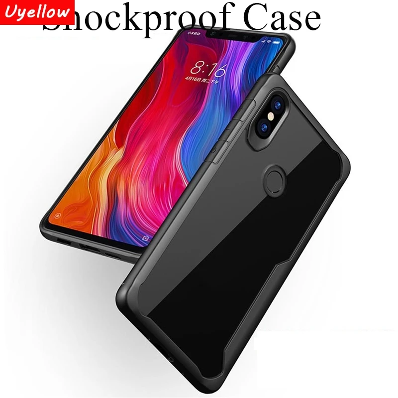 

Shockproof Clear Cases For Xiaomi Pocophone F1 Redmi Note 5 6 Pro Cover For Xiomi Mi 8 SE Mix 2 2s S Max Note 3 Coque Soft Case