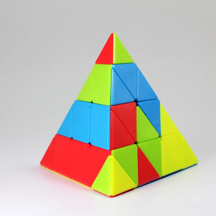 Fanxin Пирамида 4x4 Пирамида 4x4x4 магические кубики скорость головоломка без наклеек профессиональные Развивающие игрушки для детей Cubo Magico