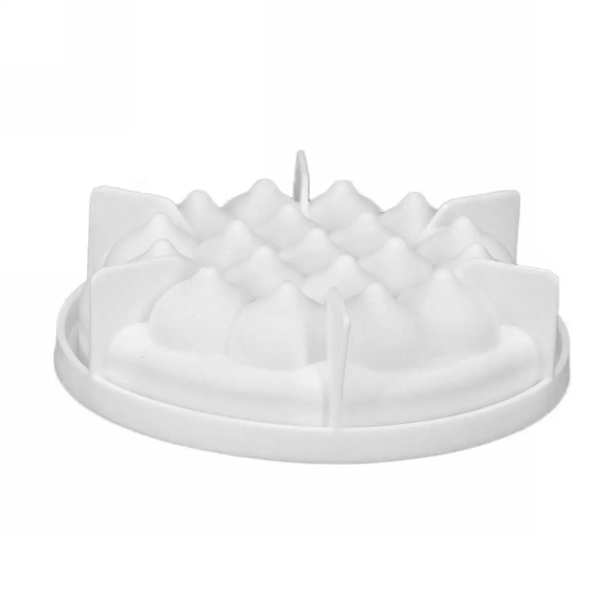 3D  white Silicone Cream Cake Mold Mousse Cheese Baking Pan Chocolate Bakeware Mould