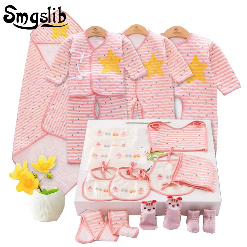 

15Pcs/Set Baby clothing Sets Autumn Baby Boys Clothes Infant Striped T-shirt+Pant Kids Outfits Toddler girl Suit 3 6 9 12 Months