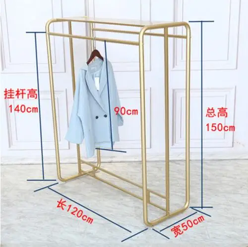Магазин одежды в островной стойке, посадка двухрядная нано-Золотая женская одежда магазин одежды стеллаж, витрина - Цвет: 14