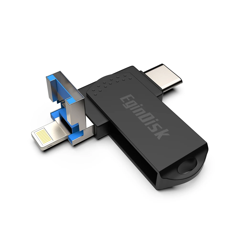 Usb флеш накопитель Lightning/TYPE C для iPhone 6 Plus 7 8 X флешка телефона Android 128 ГБ Гб|USB