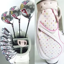 Новые женские клюшки для гольфа Maruman FL Гольф полный комплект клюшек Драйвер+ fairway wood+ утюги+ клюшка+ сумка графитный вал