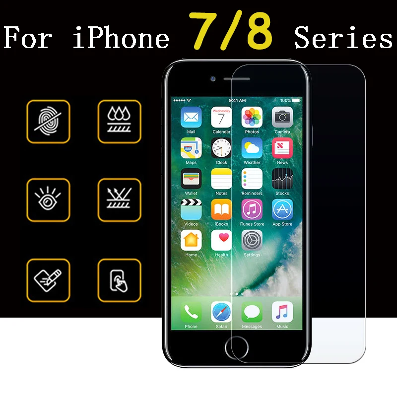 

Protective Glass Sklo On The For iPhone 8 7 Plus aphone 7plus 8plus Screen Protector Tempered Film iPhoe Protection Tremp Glas