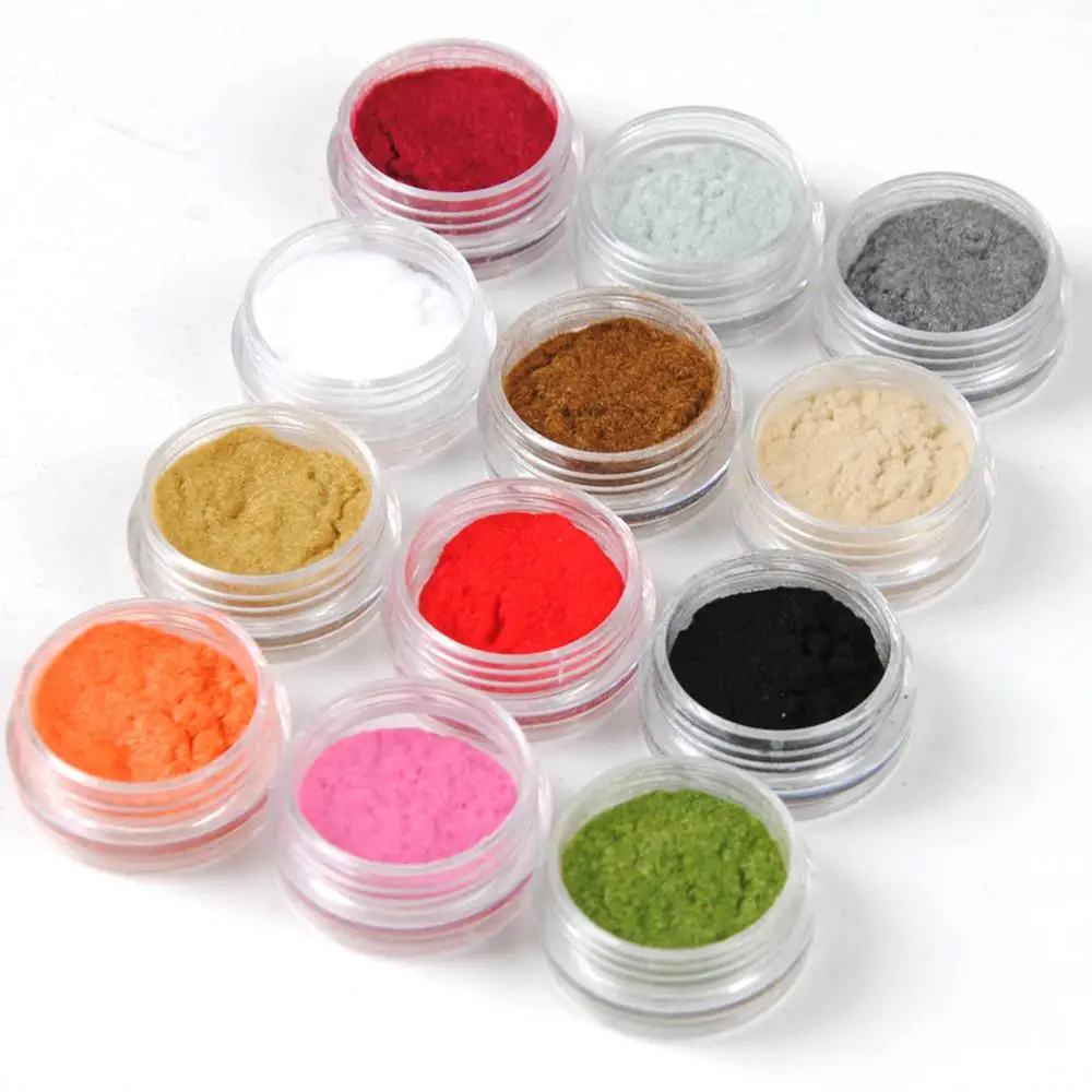 Caliente 25 colores terciopelo flocado polvo conjunto decoración esmalte uñas arte punta diseño barato esmalte uñas pigmento polvo