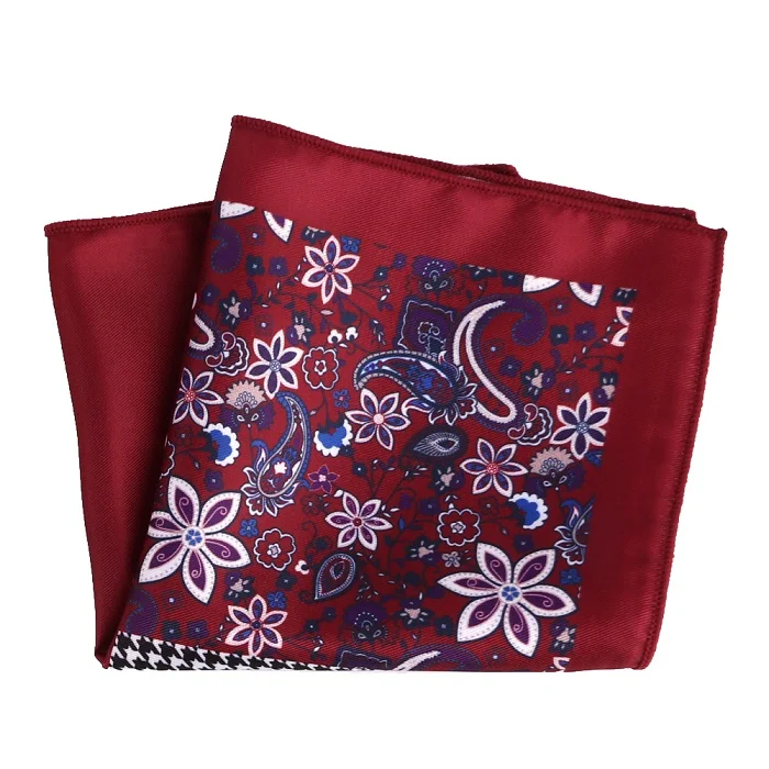 MPK-042pocket square Портной Смит дизайнер Карманный квадратный модный платок Пейсли Цветочный плед Stye Hanky 9 цветов на выбор - Цвет: MPK-042pocket square