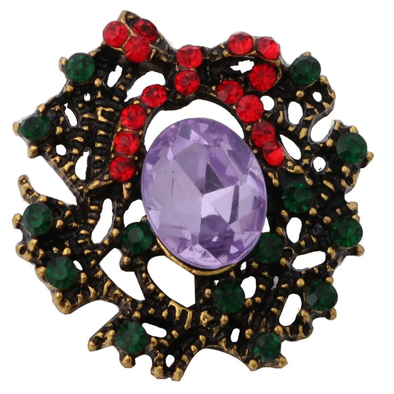 10 шт./лот новые кнопки Jewelry Рождественский цветок Кнопки DIY кнопки 18 мм браслет для Для женщин Рождественский подарок ZA3014A