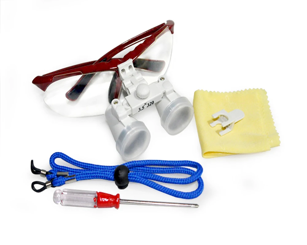 New Dentist Dental Surgical Medical Binocular Loupes 3.5X 320mm Optical