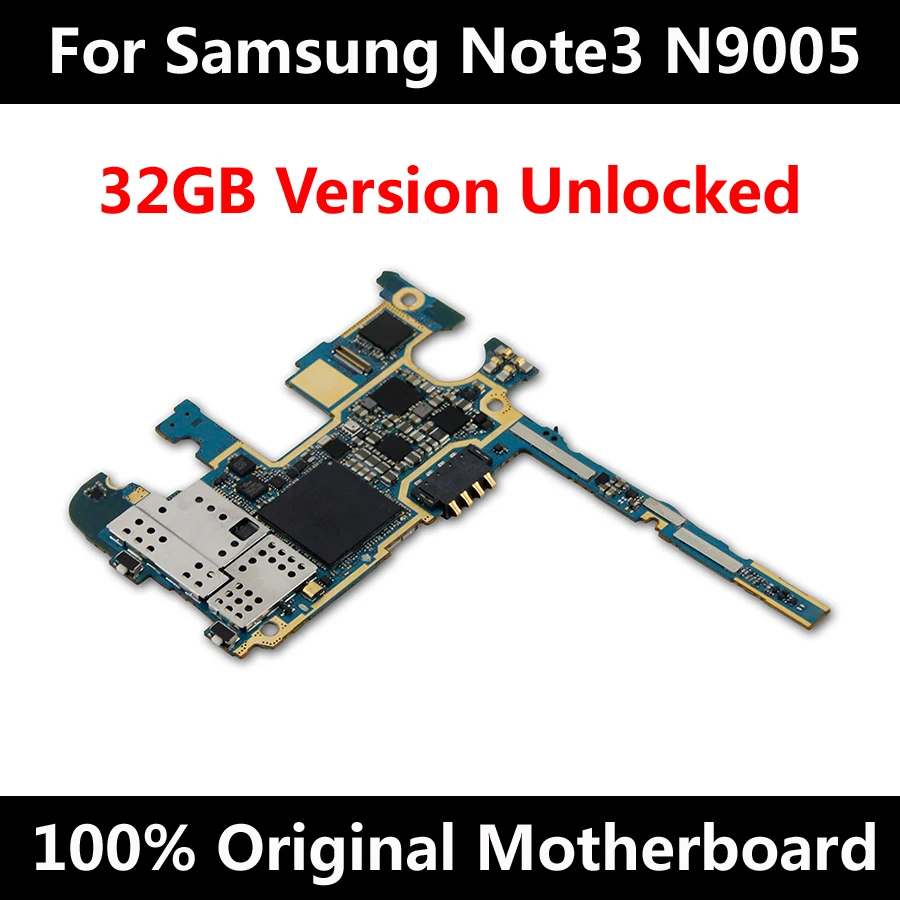 

100% Original Motherboard For Samsung Note 3 N9005 32GB Europe Version Mainboard With Chips IMEI Good working logic board