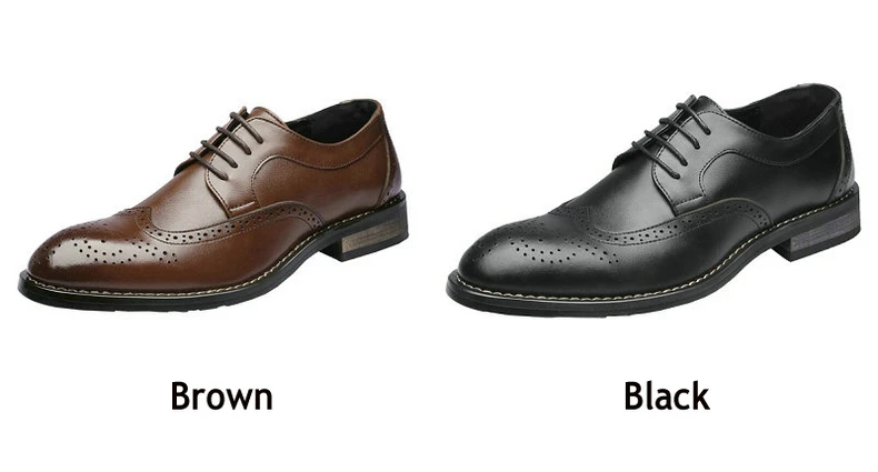 Men's Leather Casual Shoes' Oxfords Office Casual Leather Shoes Men Office Genuine Leather Shoes Men Oxfords Wedding Shoe Dress (11)
