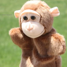 История игрушек 1 шт. 26 см мультфильм озорной маленькая обезьянка марионетки плюшевые успокоить Развивающая игра выполнять Опора мягкие babygift