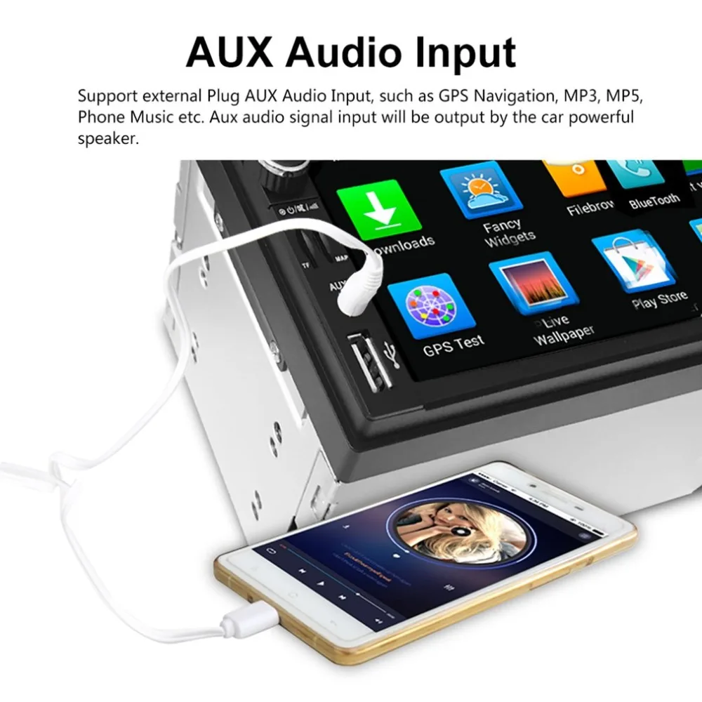 Discount 2019 New Hot Sale Wireless Car Player 7.1 Inch Car MP5 Player Player Car Audio Fits for Android System Free Shipping 4