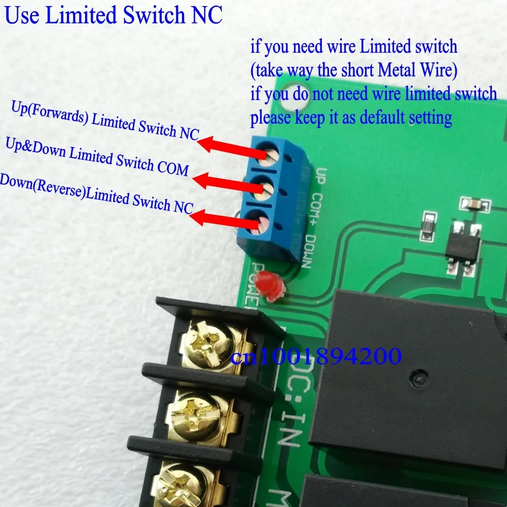 DC24V мотор вверх вниз беспроводной переключатель двигатель вперед Обратный Стоп дистанционный переключатель ограниченный переключатель дистанционный переключатель 40A двигатель rf tx rx