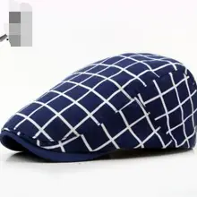 1 шт./партия,, Классические хлопковые клетчатые кепки-береты в Корейском стиле для мужчин и женщин, хлопковые береты, 3 цвета