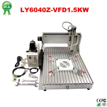 

mini cnc milling machine 6040Z VFD1500W spindle 3axis or 4axis cnc router