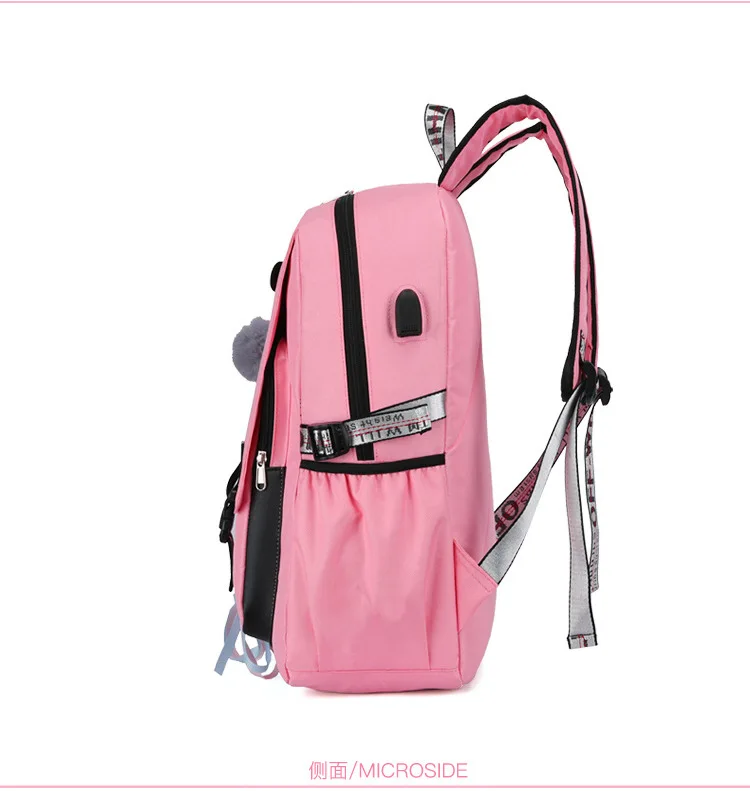 Большие Школьные сумки для девочек-подростков, Usb с замком, Противоугонный рюкзак, женская сумка для книг, большая школьная сумка, молодежная сумка для отдыха, колледж